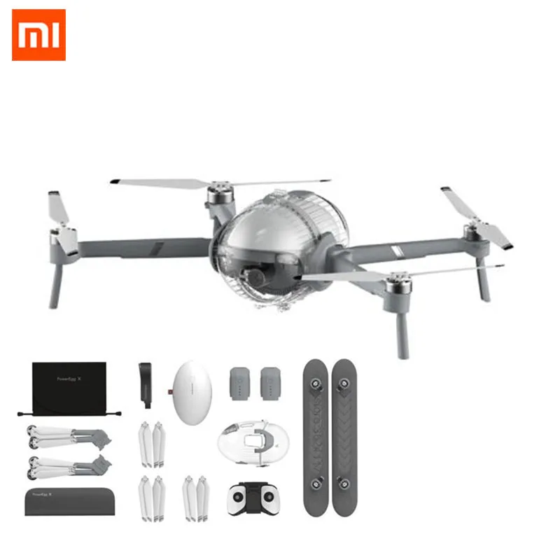 

Xiaomi PowerEggX Waterproof Drone Handheld Gimbal AI Smart Camera 4K HD Camera Syncvoice 5 Level Wind Resistance