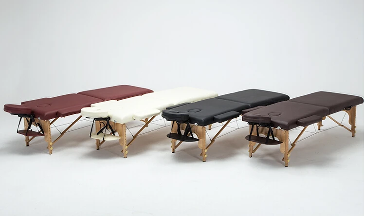  13% C60cm width Professional Spa Massage Tables Foldable with Bag& Pillow&armrest Salon Furniture W