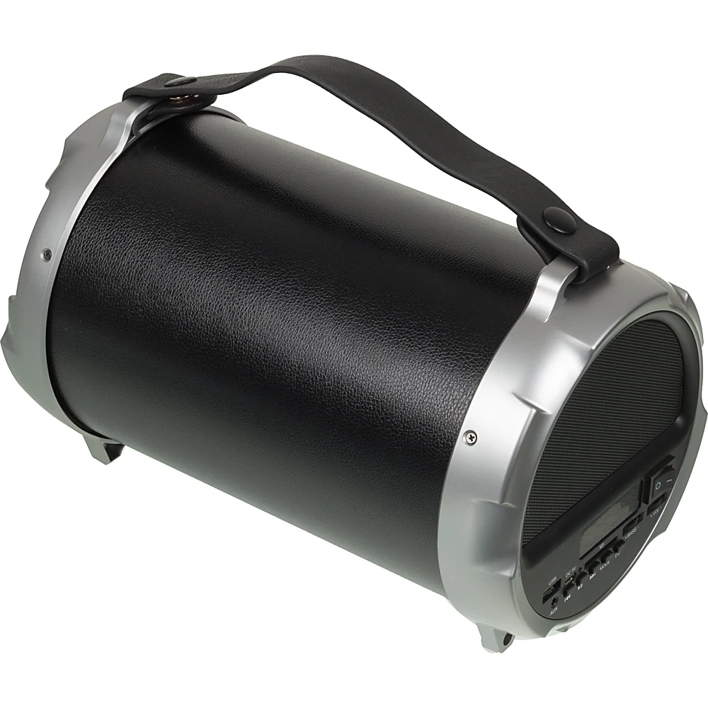 Колонка порт. Ginzzu GM-886B черный 18W 2.0 BT/3.5Jack/USB 3000mAh