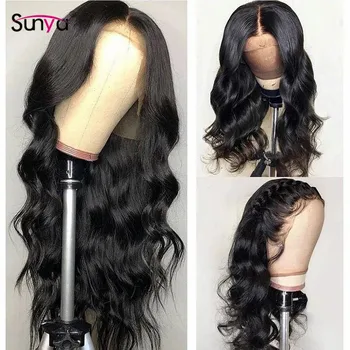 

Sunya Body Wave Lace Front Wig 13X4/13X6 Lace Front Human Hair Wig Remy Malaysian Humain Hair Wigs 150% Density Natural Hairline