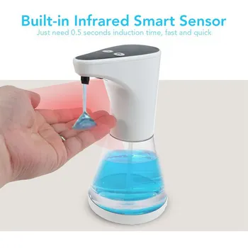 

Automatic Soap Dispenser 480ML Sensor Soap Dispenser Touchless Hand Sanitizer Shampoo Container For Kitchen Bathroom