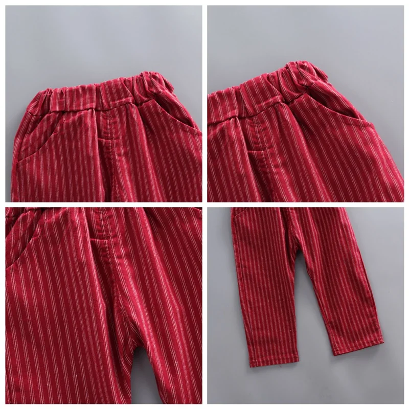 Autumn Baby Boy Long Sleeve Gentleman Suit Soft Cotton T-Shirt Tops+Stripe Vest+Long Pants Trousers Toddler Outfits