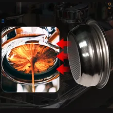 

58mm 2 Cups Stainless Steel Filters Basket Espresso Coffee Machine Porous Dripper Cup Dolce Gusto Services Coffeeware