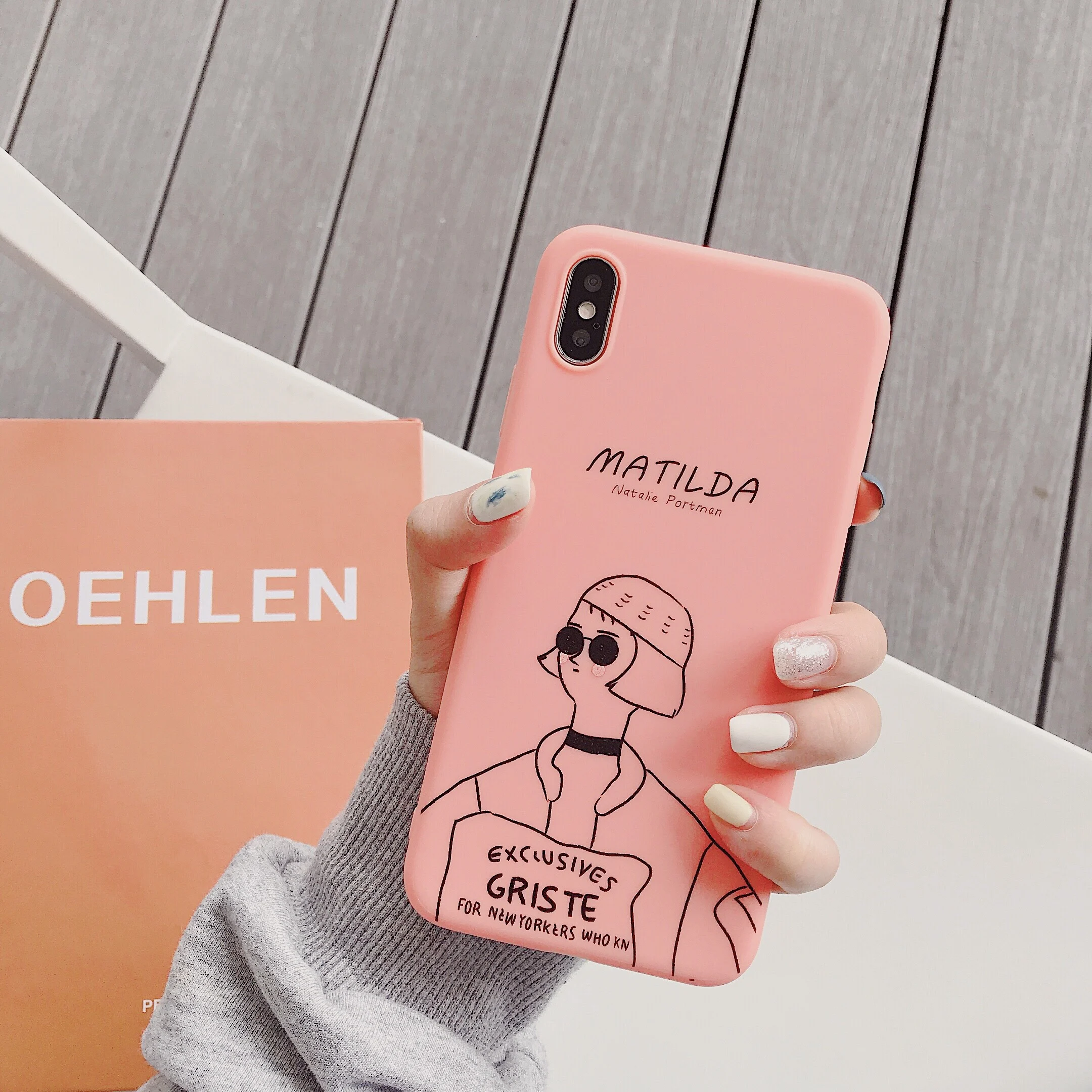 Leon Matilda чехол для iPhone 7 8 Plus coque 11 Pro 6 6S X XS Max XR силиконовый мягкий ТПУ задний