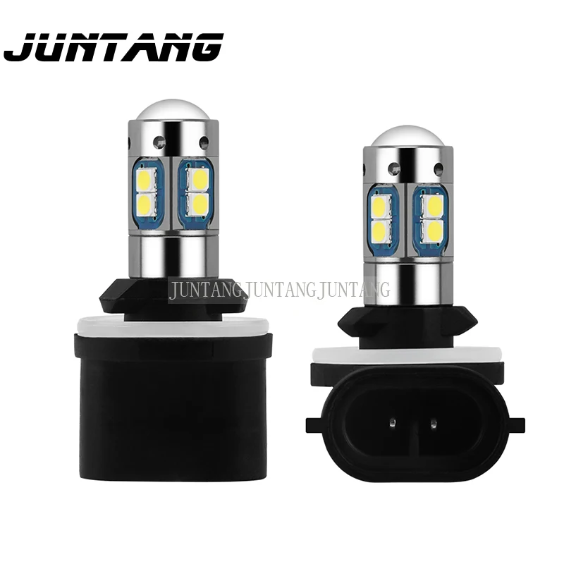 1pcs car front 2pcs led car headlights LED fog lights front fog lights rear fog lights taillights highlight 880/881 3030SMD10 beads/1pcs