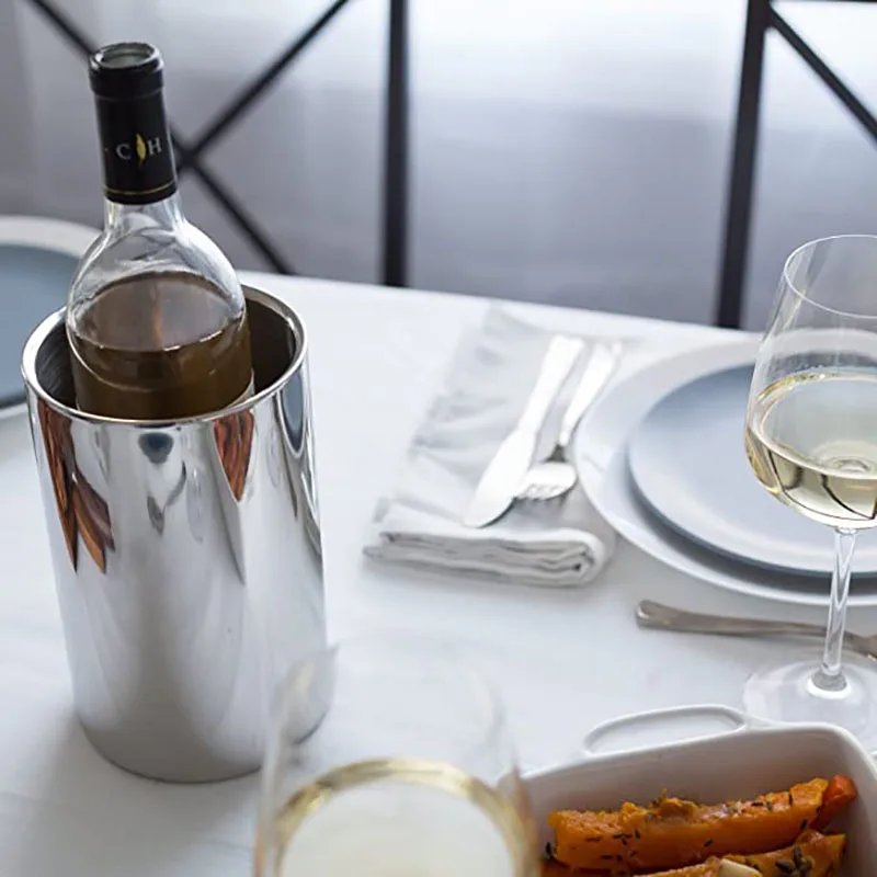 DEOUNY Wine Chiller Bucket Champagne Insulated Ice Bucket Wine For All 750ml Bottles Cooler Buckets Keep Cold