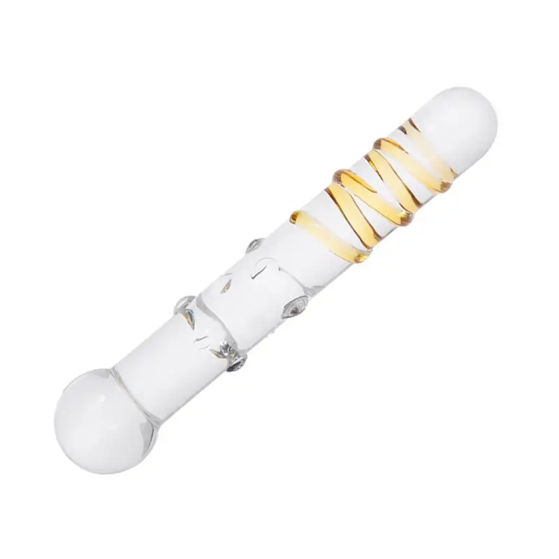 Стеклянная Анальная пробка бусы Мужская женская мастурбация со стразами