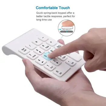 

USB Numeric Keypad 18 Keys Mini USB 2.0 Hubs For Digital Drop Slim Pad Number Laptop Compute PC shipping Ultra Keyboard J2C9