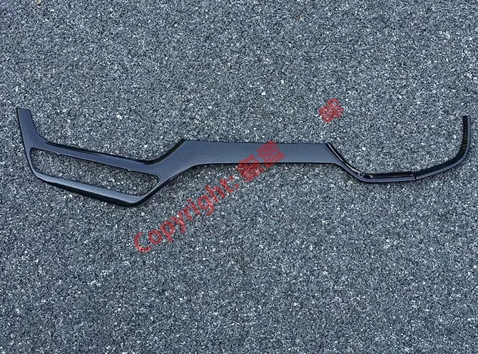 Carbon Fiber Style Interior Center Control Around Trim For Toyota C-HR CHR