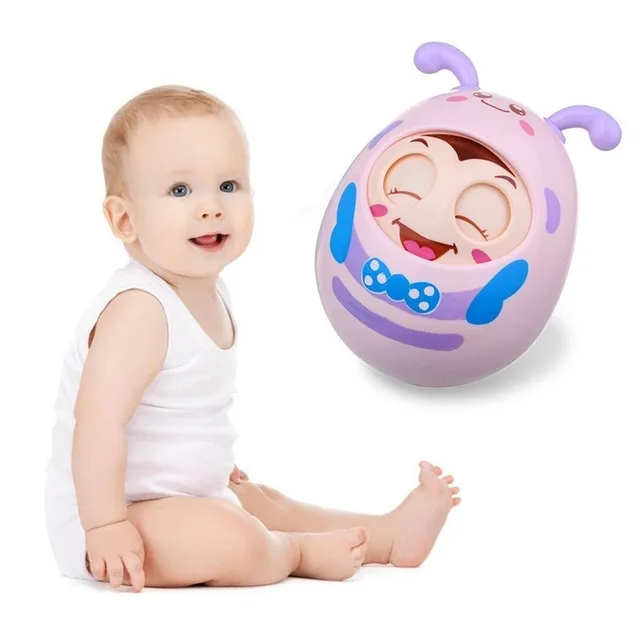 Baby Newborn Toys Nodding Tumbler Toys For Kid Ring Bell Cute Roly-poly Educational Rattle Baby Development Toys 2