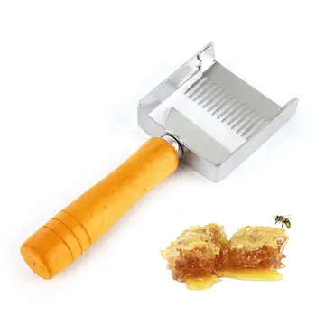 

1 Pcs Beekeeping Tools Apiculture Uncapping Fork Iron Honeycomb Honey Scraper Wooden Handle Cut Honey Scraper Shovel
