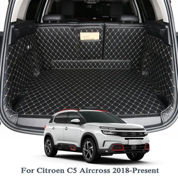 

For Citroen C5 Aircross Low/High Mach 2018 2019 Car Boot Mat Rear Trunk Liner Cargo Floor Carpet Tray Protector Accessories Mats