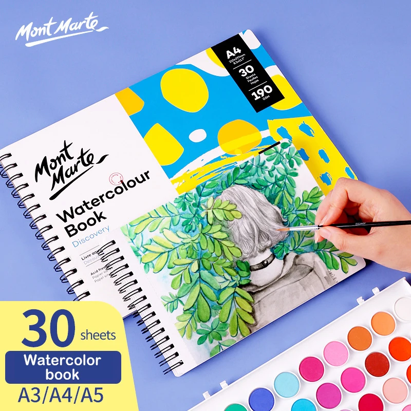 

A4/A5 30Sheets Water Color Painting Book 190g Loose-leaf Hand-Painted Watercolor Sketchbook Drawing Paper Art Supplies