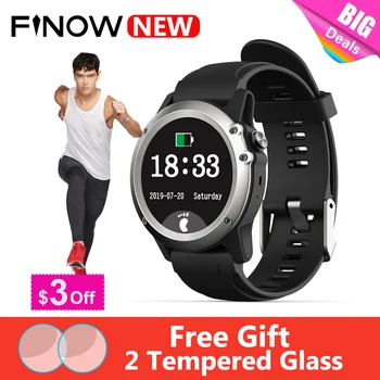 

Finow HR3 Reloj Inteligente Sport Smart Watch Men MTK2523G+2511 Chip 1.39 inch 400*400 AMOLED Display Blood Pressure Smartwatch