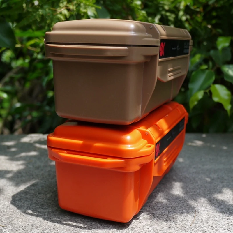 Красочный открытый противоударный водонепроницаемый ящик с набором для выживания герметичный чехол-держатель для хранения спичек инструменты для путешествий герметичные контейнеры