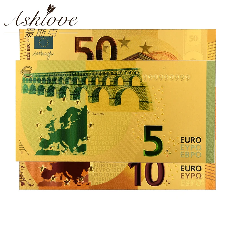 Répliques De Billets De 20 Euros En Papier, Coupures De Banque, Feuille  D'or - Billets En Or - AliExpress