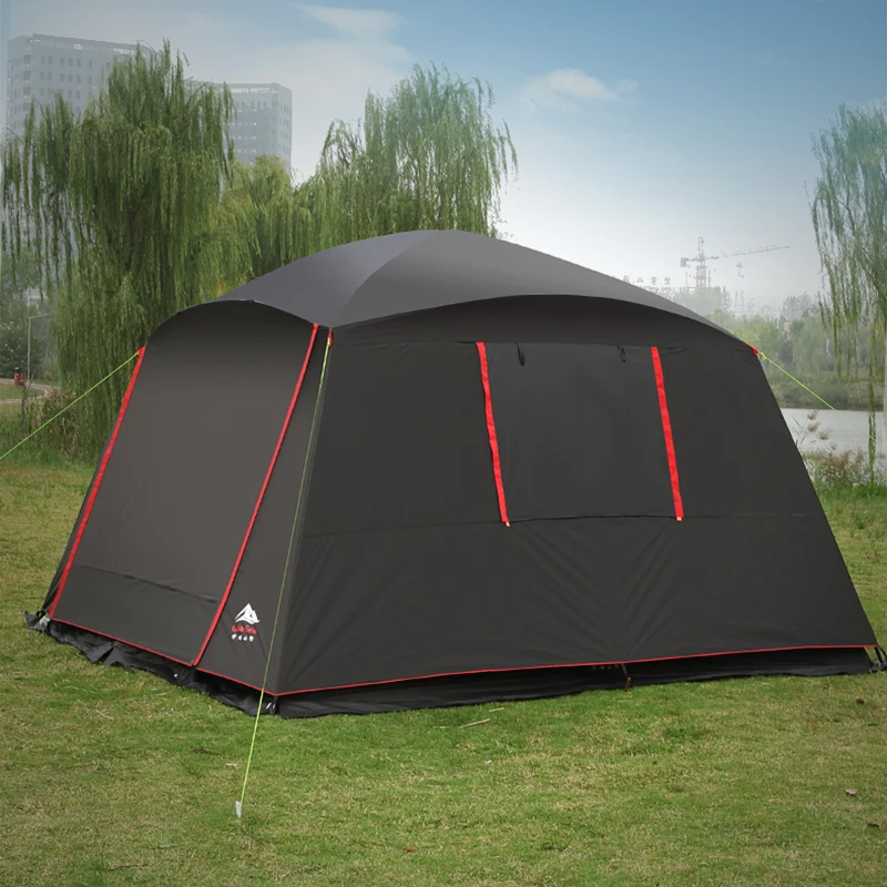 Outdoor Awning Camping Tent, Barbecue Cooking Tent, Beach Gazebo, Canopy Tent
