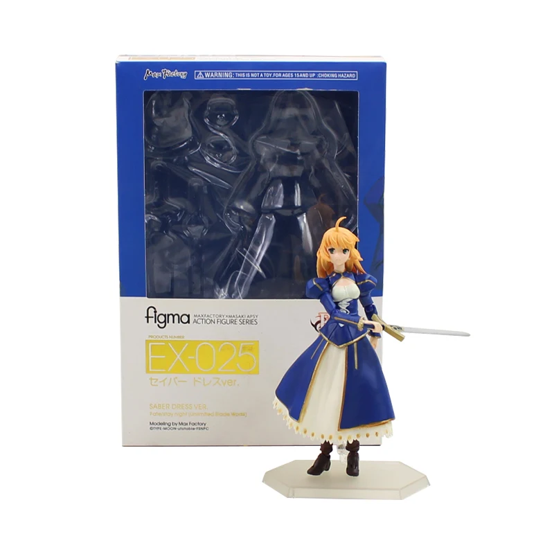 

Anime Fate Stay Night Saber Action Figure Saber With Sword Figma EX 025 Beauty Model Toy for Children