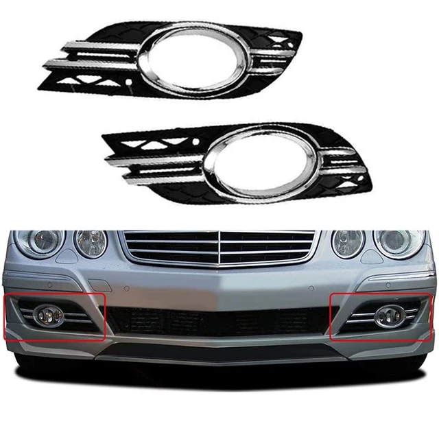 Artudatech front grill mittelhaube grill stoßstange fit für mercedes benz  w211 e350 500 07-09 amg autozubehör