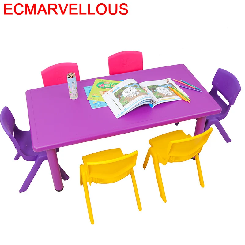 Детский стол для детского сада Avec Chaise Pupitre Tavolino Bambini Y Silla|Детские столы| |