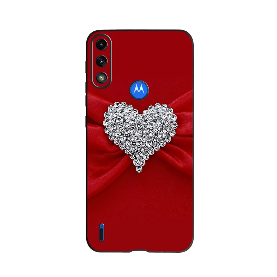 Durable Silicone Phone Back Cover - Soft TPU Protection for Motorola Moto E7 Series