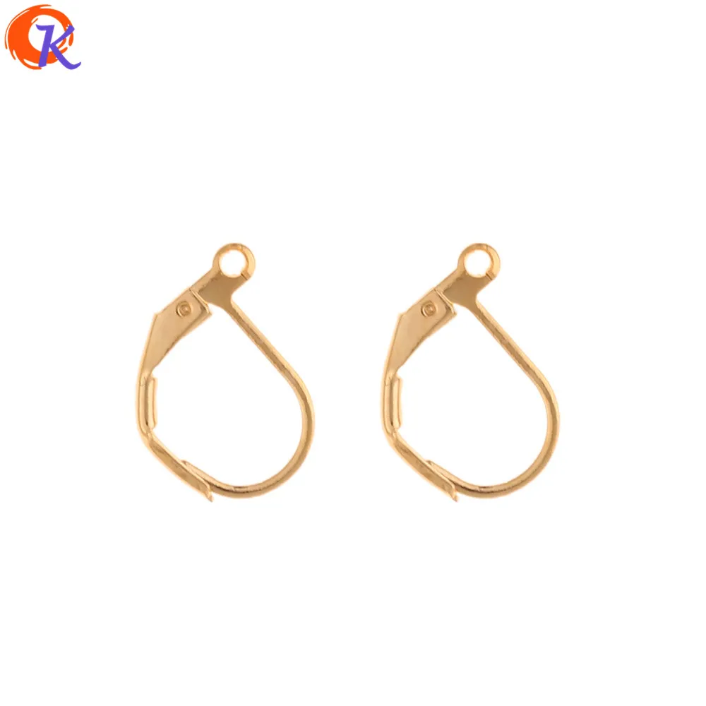 

Cordial Design 100Pcs 11*16MM Jewelry Accessories/DIY Earrings Hooks/Drop Shape/Genuine Gold Plating/Hand Made/Earring Findings