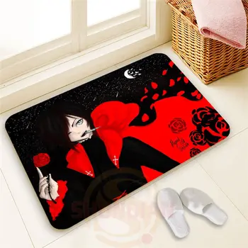 

Hot Custom Beautiful rose #16 Doormat 100% Polyester Home decor Non-slip Floor Mat Bath Mats#1031@42