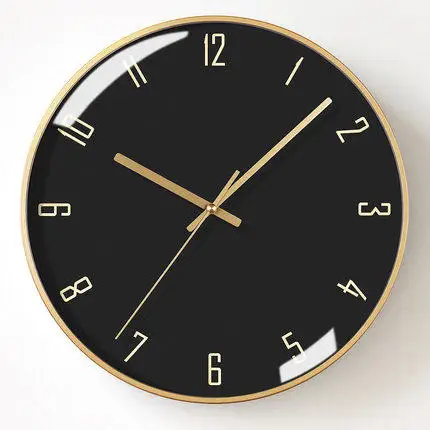 Modern Gold Luxury Wall Clock Nordic Metal Living Room Children Bedroom Silent Creative Watch Kitchen Simple Home Decor ZB4520 | Дом и сад
