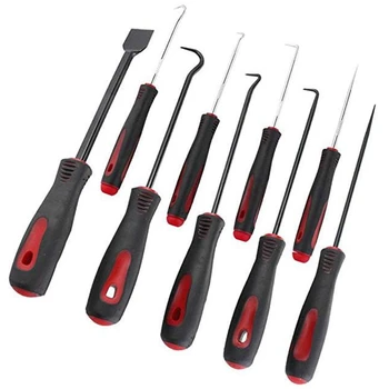 

9Pcs Scraper Hook Pick Up Tool Set Pick O-Ring Removal Oil Seal Removal Tool