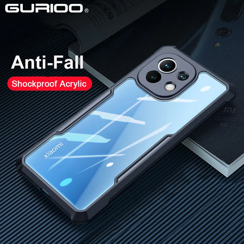 Ударопрочный армированный акриловый чехол для Xiaomi Mi Poco X2 X3 NFC F3 M2 M3 11 Lite Redmi Note 10 9 8 7