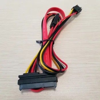 

2-in-1 7Pin SATA DATA + 4Pin FDD Floppy Power Combo 7+15 Pin SATA Conjoint Cable