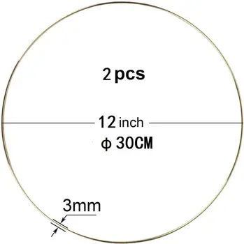 

12 inch 30cm Metal Floral Hoop Wreath Macrame Gold Hoop Rings for Making Christmas Wedding Wreath Decor, dreamcatcher and Macram