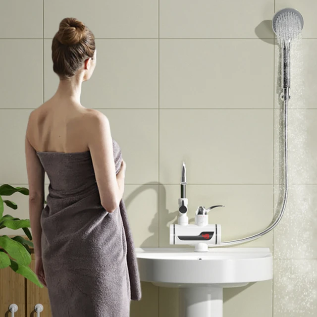 Robinet de chauffe-eau électrique chaud instantané  Robinet de chauffage  Chauffe-eau électrique Salle de bain-Aliexpress