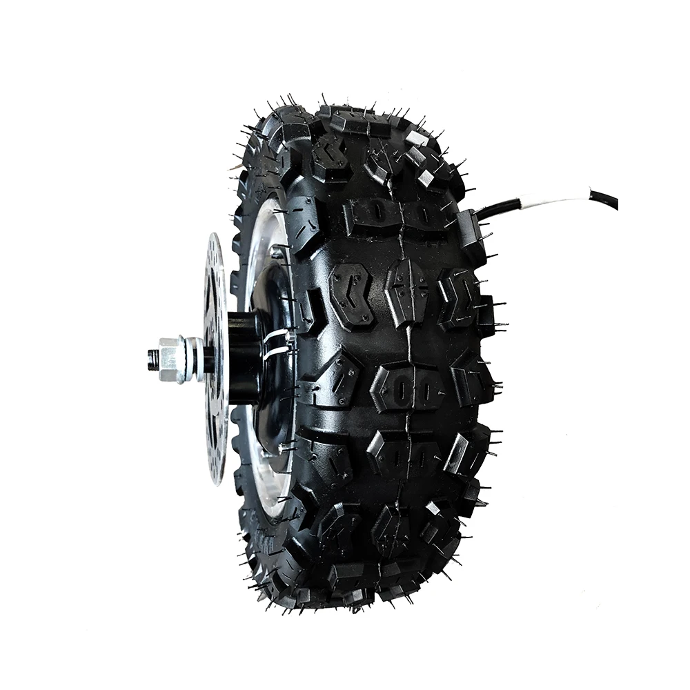 Best High Speed Tyres 11 inch Hub Motor Kit 48V1000W1500W Electric Motorcycle Engine BuggyGearless Motor 60km/h Electric Kit Fat Tyre 22