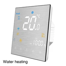 NTC датчик голосового управления ЖК-дисплей программируемый термостат бытовой Смарт-приложение сенсорные кнопки подогрев пола для Alexa Google