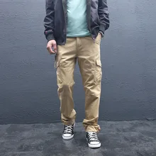 Мужские брюки, мужские повседневные, с несколькими карманами, военные, большие размеры, тактические брюки, мужская верхняя одежда, армейские прямые брюки, длинные брюки