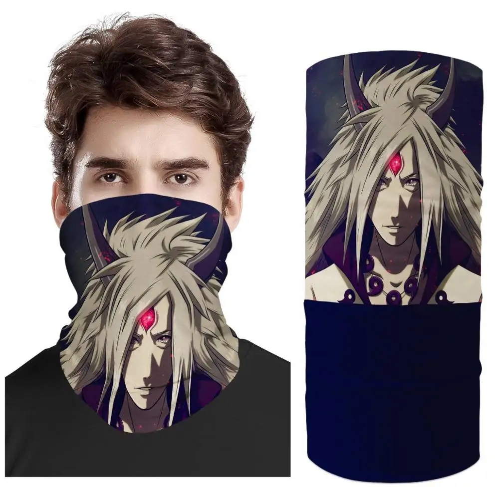 

2020 Popular Custom Anime Naruto pattern Bandana Scarf Ring Multifunctional Seamless Tubular Magic Bandanas Tube Scarf Headband