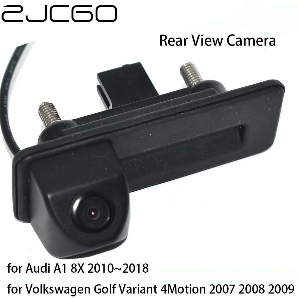 

ZJCGO Car Rear View Reverse Back Up Parking Trunk Handle Night Vision Camera for Audi A1 8X for Volkswagen Golf Variant 4Motion