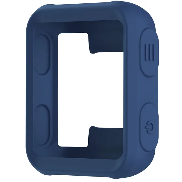 Deep blue Силиконовый ультра-тонкий Защитный чехол для Garmin Forerunner 35 подход S20 спортивные Чехлы для часов кожного покрова Smart аксессуары рамка - Цвет: Deep blue