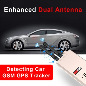 Dual Antenna RF Signal Detector Anti Spy Wireless Camera Hidden Cam Len Car GSM GPS Tracker Radio Wave Detection Military Finder 3