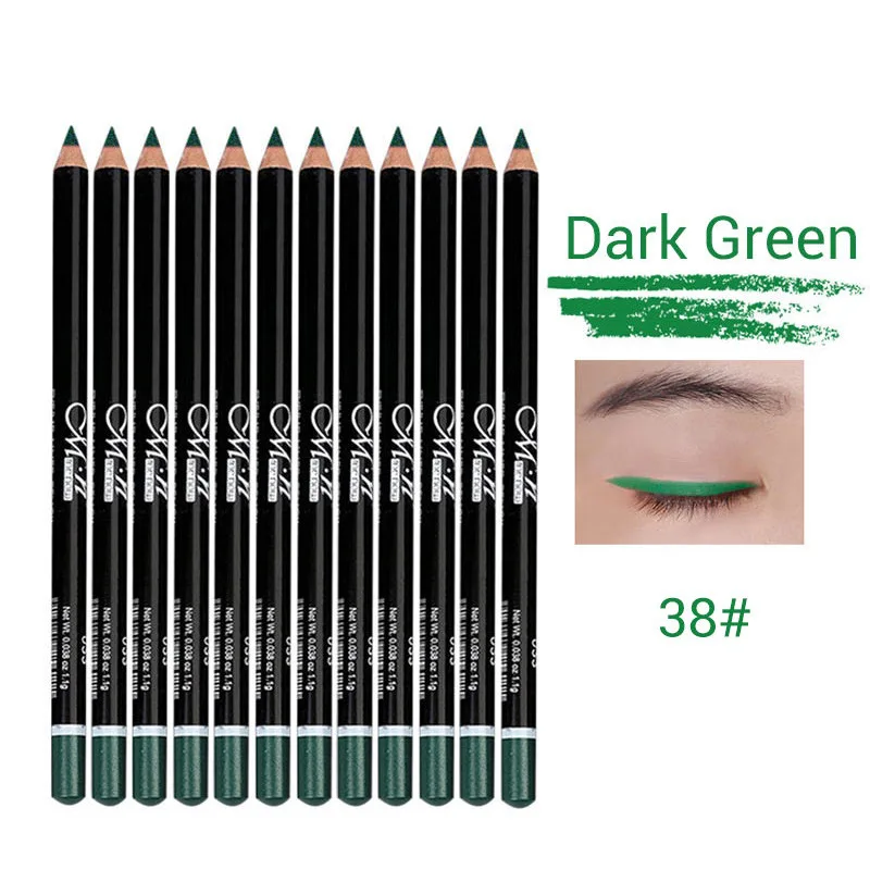 Menow Водостойкий карандаш для глаз карандаш для больших глаз Макияж стойкий карандаш для глаз макияж Гладкий Быстросохнущий кошачий глаз косметический инструмент - Цвет: dark green