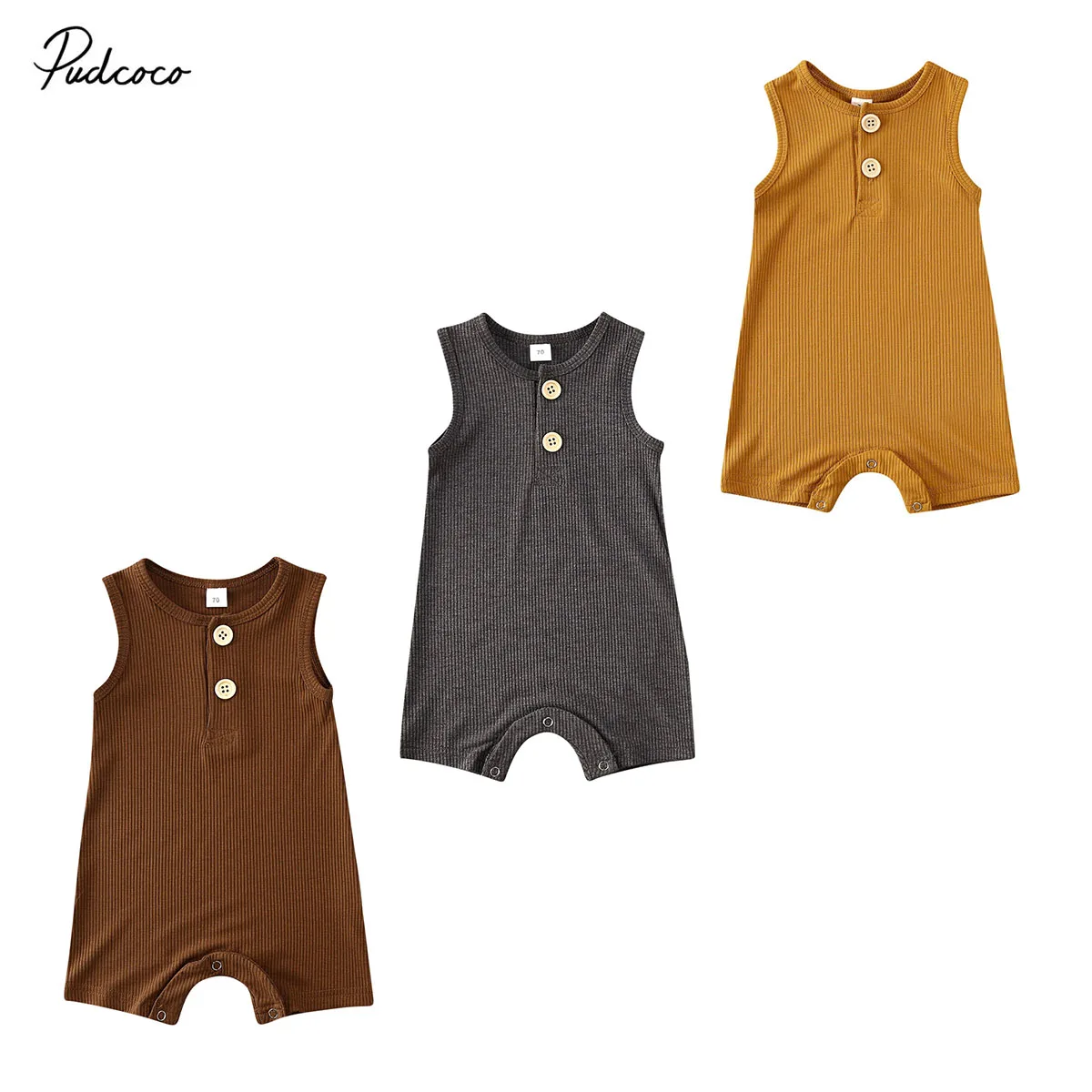 baby boy sleeveless romper