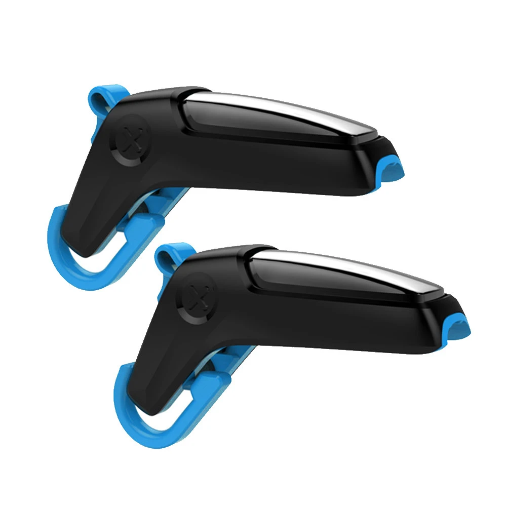 2021 2Pcs Phone Game Controller Trigger Fire Button Aim Key For PUBG Mobile Gaming Joystick L1R1 Shooter Controller For iPhone