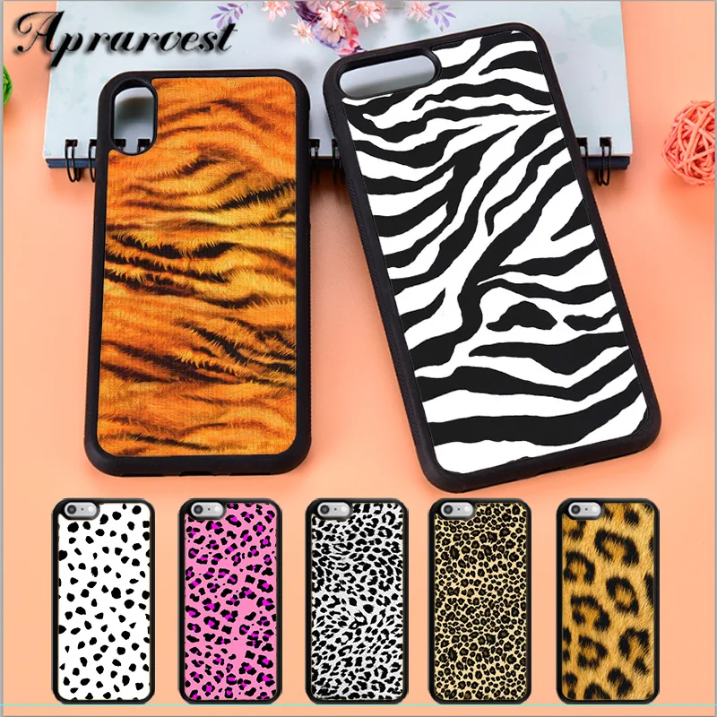 

Aprarvest Animal Print Leopard Cat Cheetah Zebra Phone Case Cover For iPhone 5 5S SE 6 6S 7 8 PLUS X XS XR MAX 11 PRO