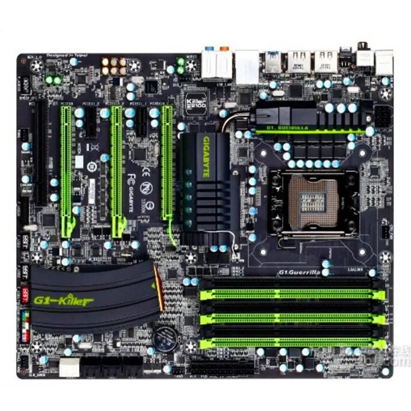 original motherboard Gigabyte GA-G1.Guerrilla G1.Guerrilla 1366 pin X58 Desktop mainboards support L5639 L5520 |