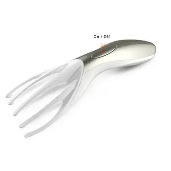 

Five Fingers Head Massager Five-Jaw Head Relax Scalp Neck Plastic Scalp Massager Five Finger Claw Octopus Head Care Device