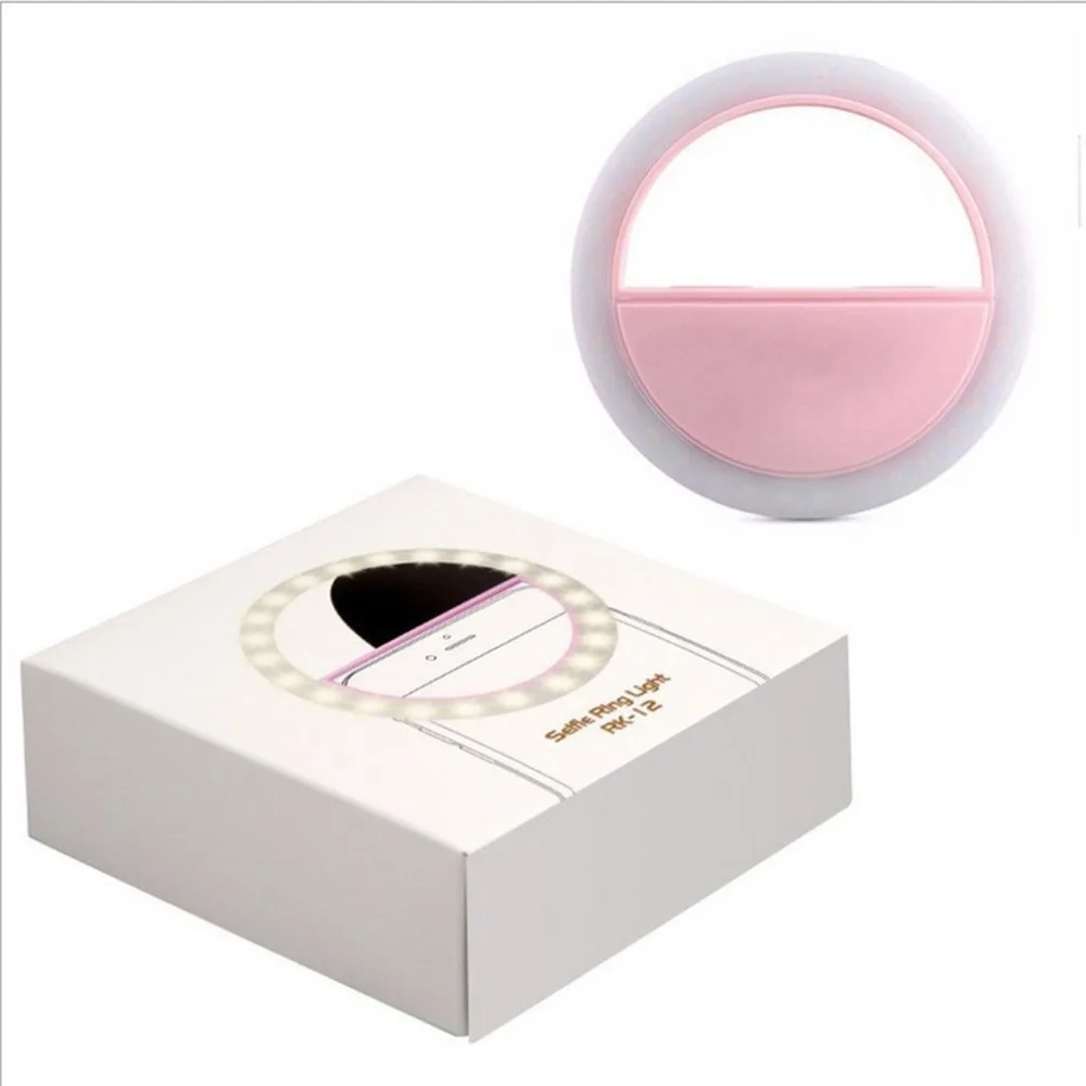 Selfie Fill Led Flash Lens Beauty Fill Light Lamp Novelty Clip Usb Rechargeable 36 Leds Smartphone Photo Camera Ring