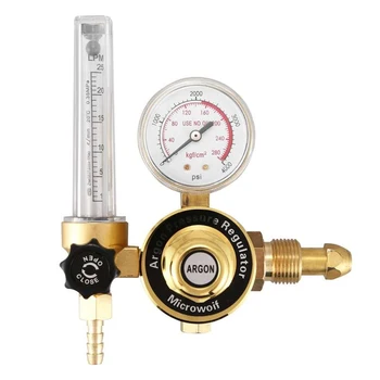 

External Thread Argon Pressures Reducer Flow Meter Control Valves Single Tube Regulator LKS99