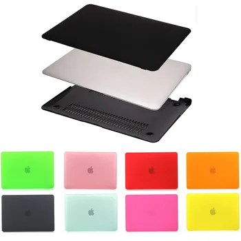 

Matte Laptop Case For Macbook Pro 13 15 13.3 15.4inch Hard Cover for mac book Air Pro Retina 11 12 13 15 Touch Bar Laptop Sleeve