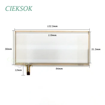 

122.5x56mm 122*57 5.0 inch GPS Touch Screen Panel Digitizer HST-TPD5.0P For Handwritten GPS Navigator Replacement Screen Panel